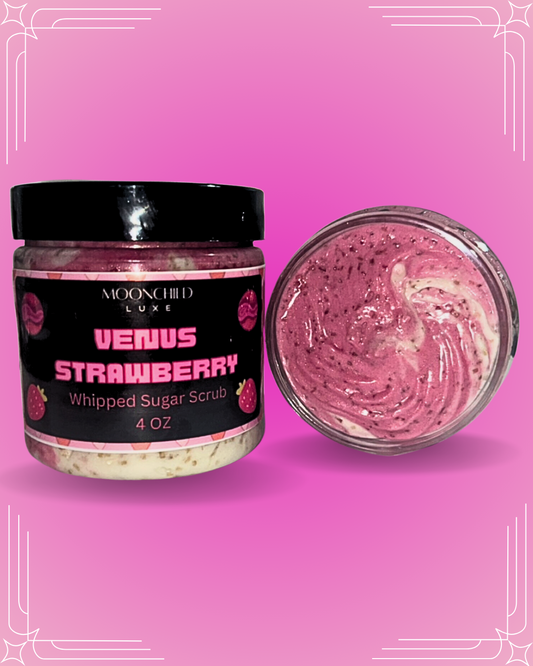 Venus Strawberry Foaming Sugar Scrub
